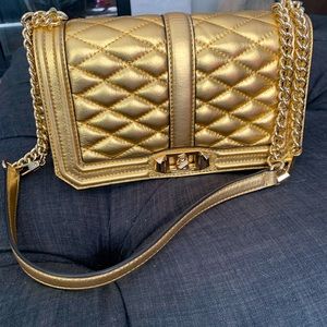 Large Gold Rebecca Minkoff Bag